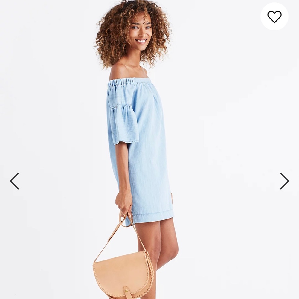 Madewell Denim Azalea off shoulder dress